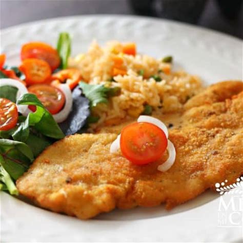 Pechuga de pollo milanesa